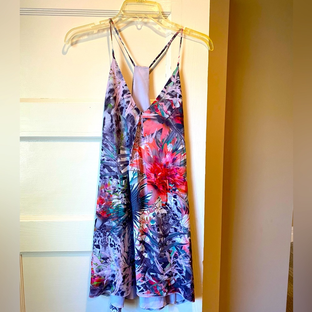 Flowy strappy mini dress